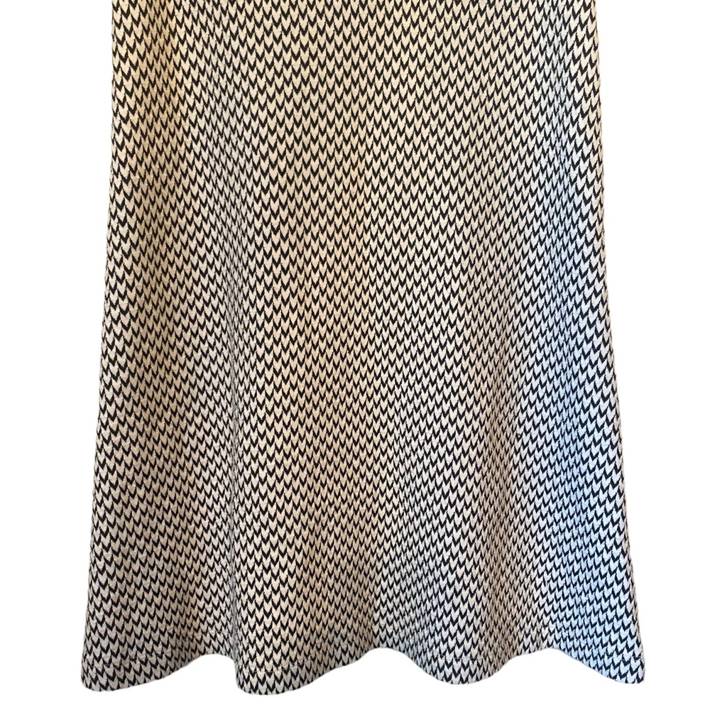LOFT Black and White Sleeveless A Line Dress - Picture 3 of 12